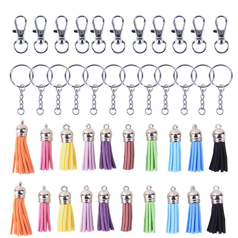 Buy Pdtoweb 125Pcs/Set Keychain Pendants Tassels Bulk for DIY Crafts