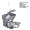 Electric Snow Cone Maker Ice Crusher Machine with Safety Protection Ergonomic Handle Design Shaved Ice Machine with Cover
