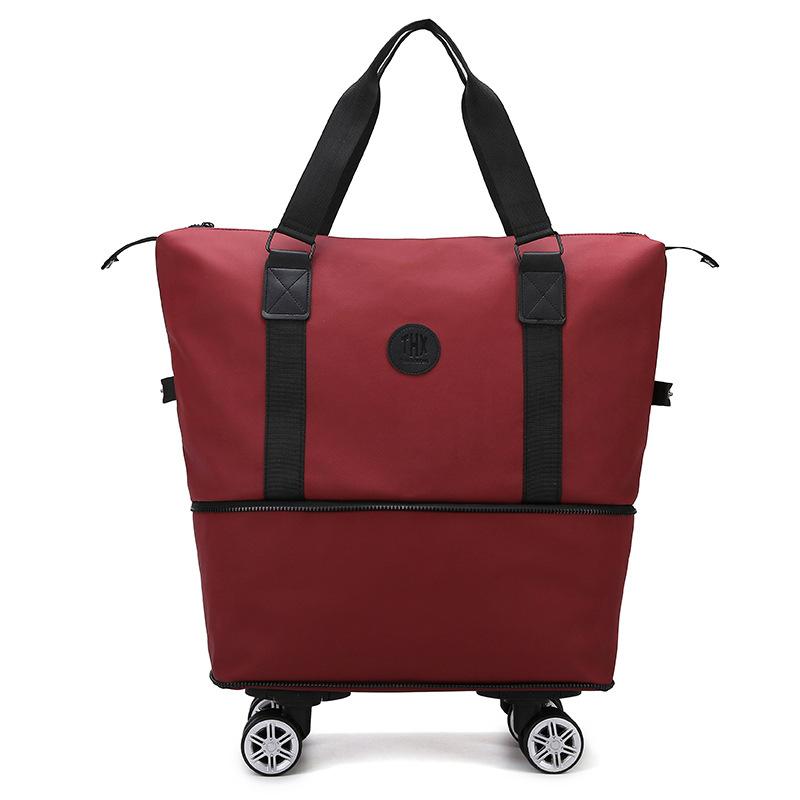 Stylish and simple business trip with wheels Expandable hand luggage bag Dry and wet separation Fitness yoga bag Can cover tie rod