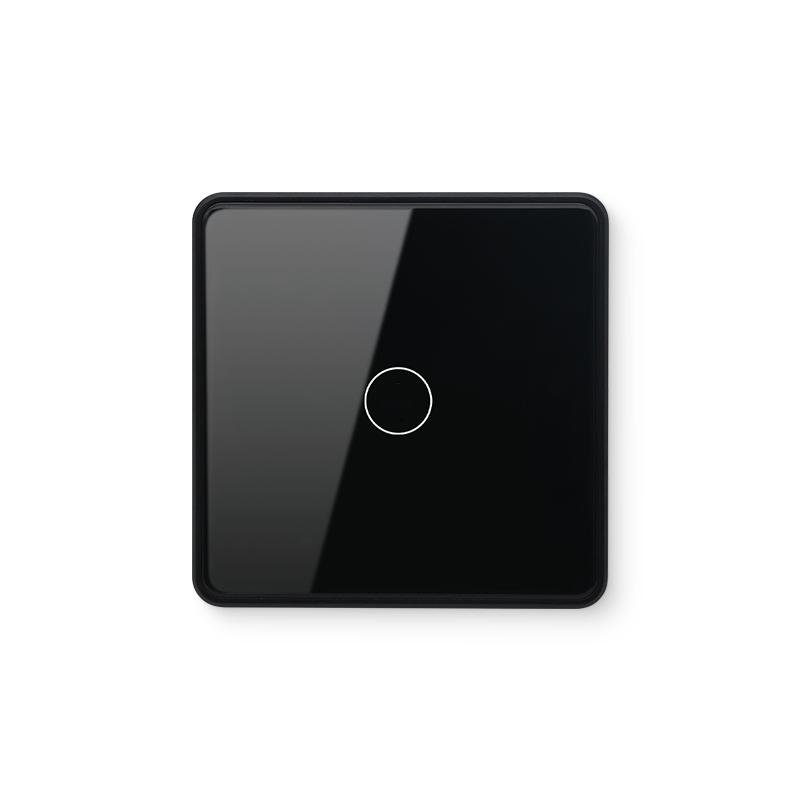 European Standard WiFi Zero Fire PC Wall Switch (Black,86mm*86 mm&Eu Standard) чёрный