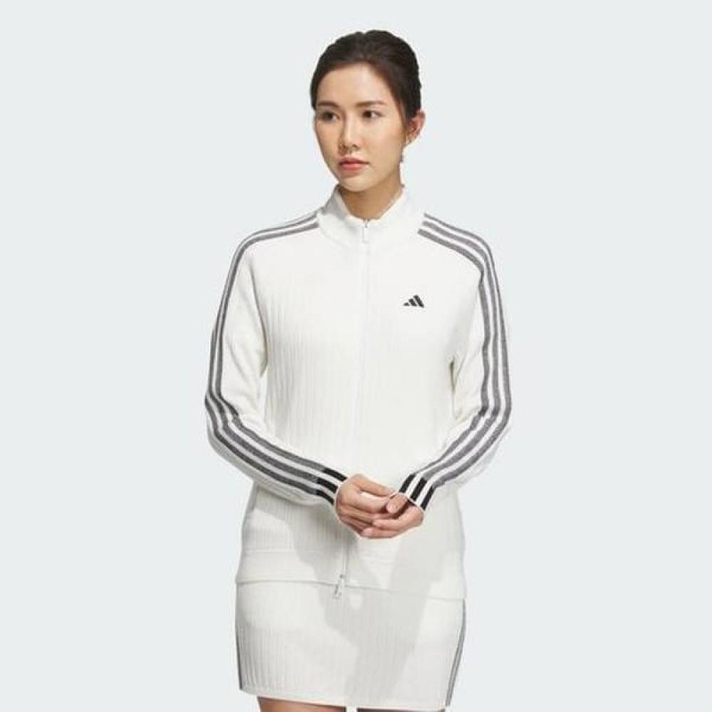 Adidas Golf 2023 Fw Women Golf Windlady 3s Full Zip Long Sleeve Sweater Hy0853