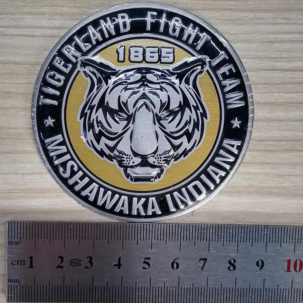 Animal avatar Logo 3D Emblem Car Motorcycle Phone Decal for Tiger Eagle Lion Wolf Aluminum  Stickers