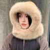 Adult Plush Earflap Hat Outdoor Windproof Ear Protect Furry Hat for Outdoor