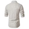 New Spring Men's Fashion Printed Long Sleeve Shirt Casual Versatile Daily Wear Top