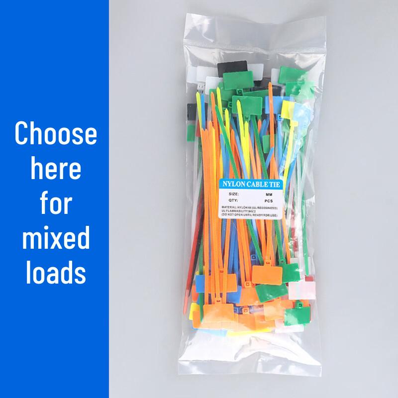 Kezhou 7-Color Tag-Style Nylon Cable Ties