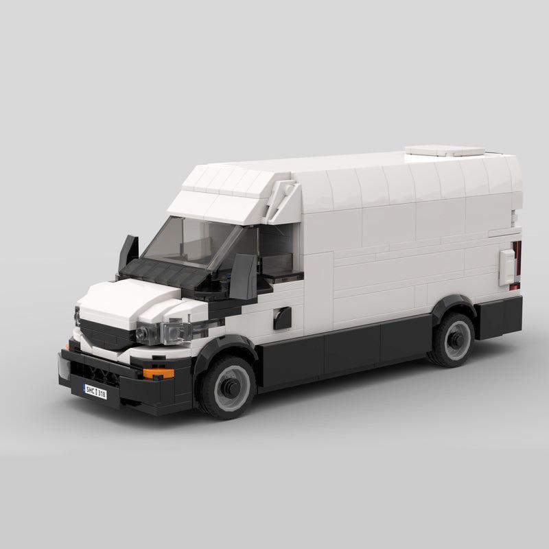 

Cross-Border MOC Building Blocks: Daily Panel Van Car Model Compatible with Lego (130692)