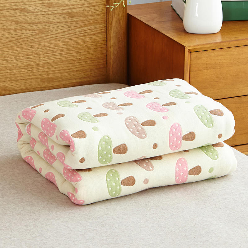 Six-layer Cotton Gauze Towel Quilt Single Double Throw Blanket Couch Autumn Winter Cover Quilt Kindergarten Kids Napping Small Cover Blanket