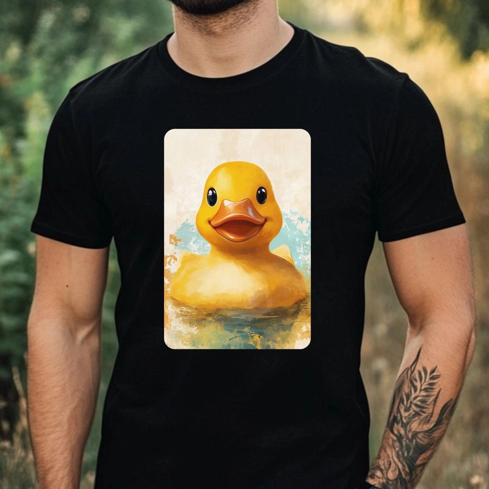 T-Shirt Herren Gummiente Portrait Motiv Baumwolle Größe XS bis 5XL S