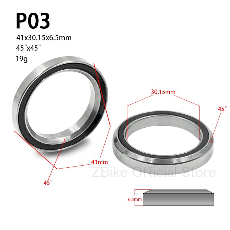 Bike Bearings For Headset 41/41.8/46.9/47/49/52mm MTB Road Bicycle Headset Bearing Repair Steel Cycling Part Bike Accessories