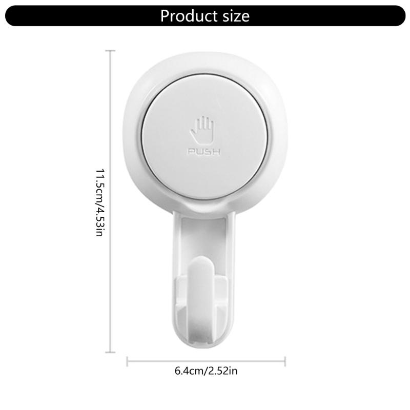 4er-Pack Hochfeste Vakuum-Saug-Duschhaken Effiziente Badezimmer-Wandhänger für Handtücher, Bademäntel, Küchenutensilien