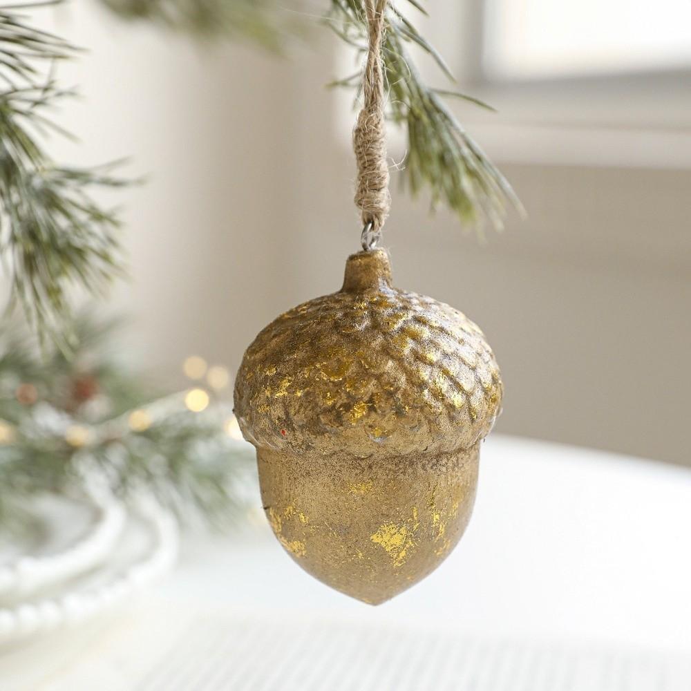 Wooden Christmas Tree Hanging Ornaments Acorn Hazelnut Colorful Christmas Ornaments Xmas Tree Decorations