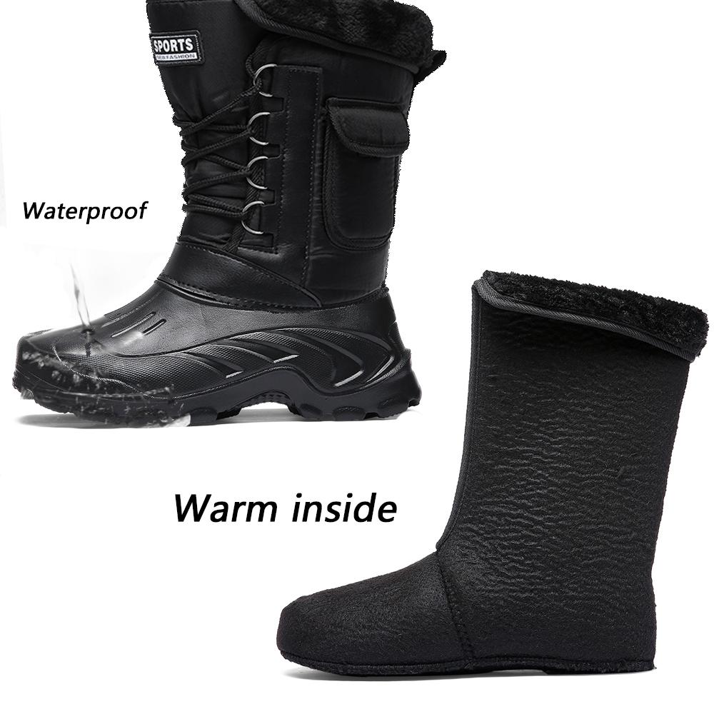Outdoor Sports Men Boots 2024 Spring Waterproof Shoes For Men Light Rain Boots Fishing Boots Winter Snow Boots Newest Work Boots