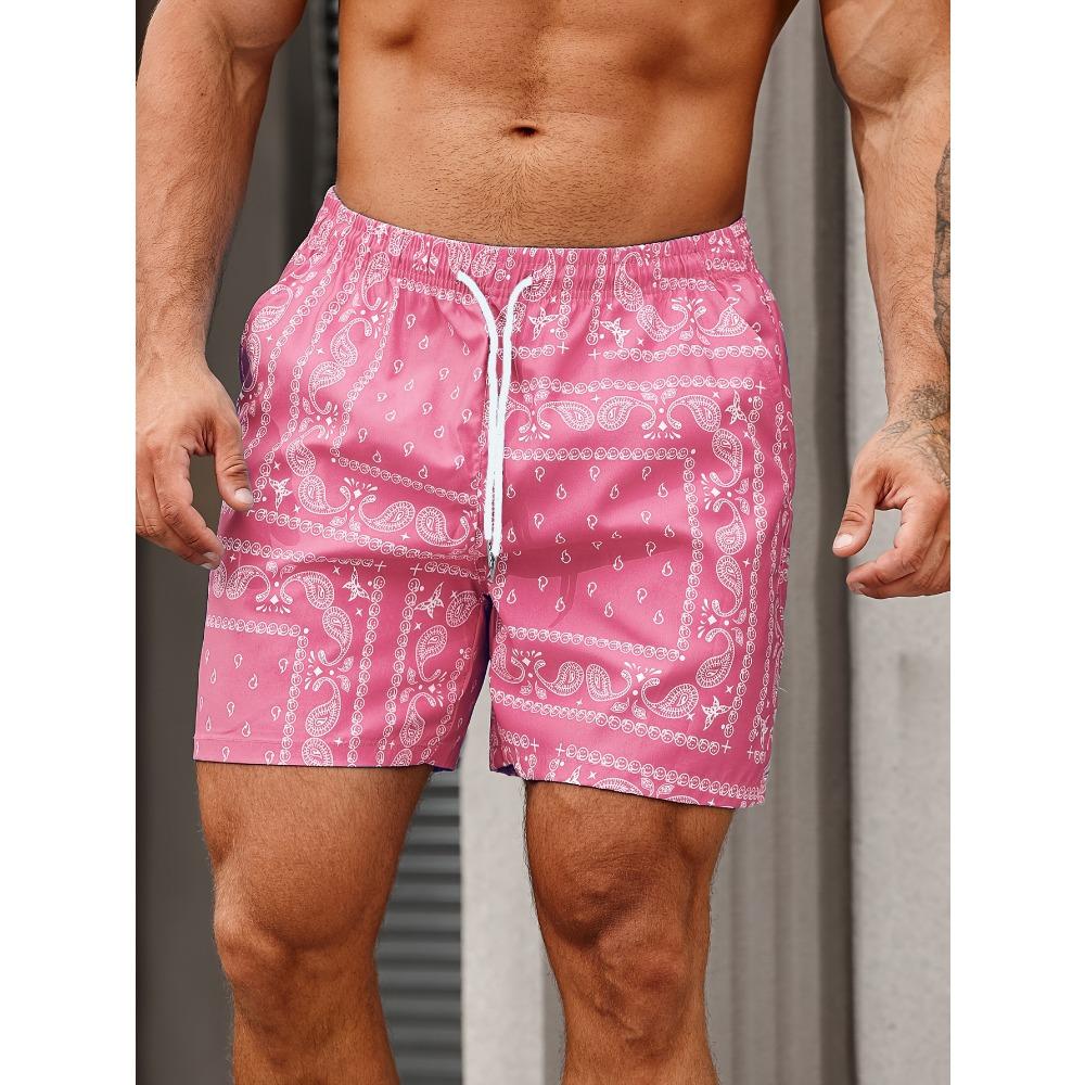 Vintage Floral Graphic Printed Men's Beach Shorts 3D Printing For Men's Outdoor Casual Shorts Men's and Women's Shorts
