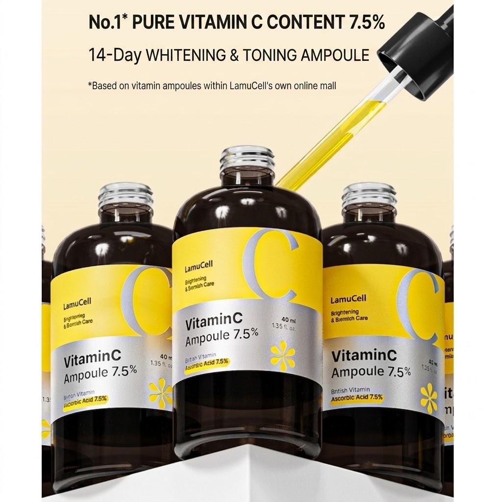 [LamuCell] Pure Vitamin C 7.5% Ampoule, 40ml