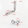10 Pack 90-Degree Cabinet Corner Brackets 90-Degree Cabinet Pull Corner Brace Sturdy Hardware for Enhancing Durability