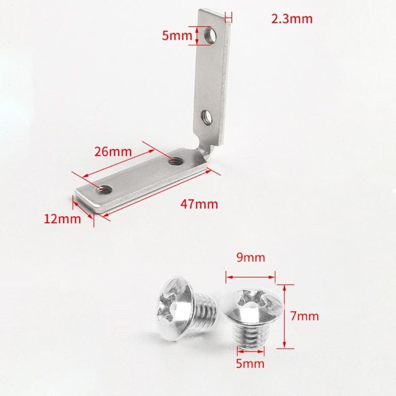 10 Pack 90-Degree Cabinet Corner Brackets 90-Degree Cabinet Pull Corner Brace Sturdy Hardware for Enhancing Durability