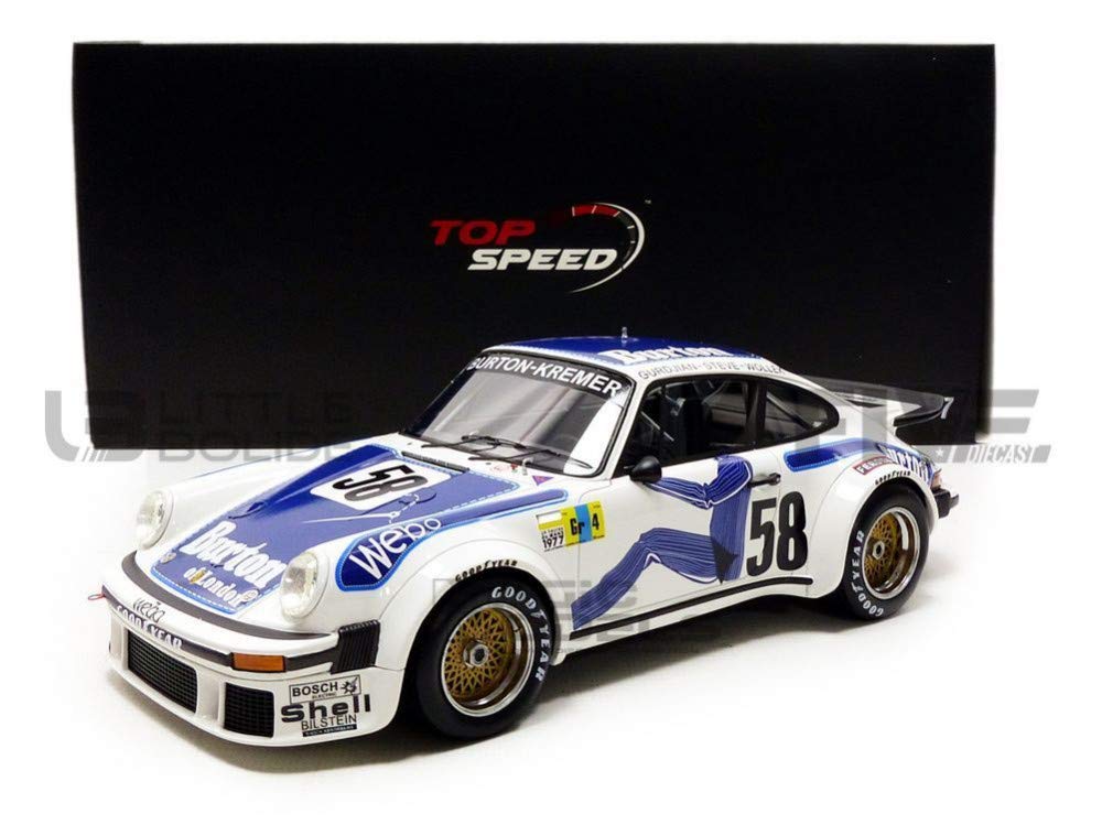 TOPSPEED Scale Porsche 934 1977 Le Mans 24 Hours 1/18 #58