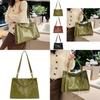 Trendy Pu Leather Retro Tote Bag For Women 2024 New Fashion Large Capacity Shoulder Bag