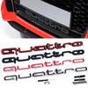 2026 Quattro Emblem 3D ABS Car Front Grille Emblem For Audi A3 A4 A5 A6 A6L A7 A8 Q3 Q5 Q7 S3 S4 S5 RS3 RS4 RS6 Badge Accessories
