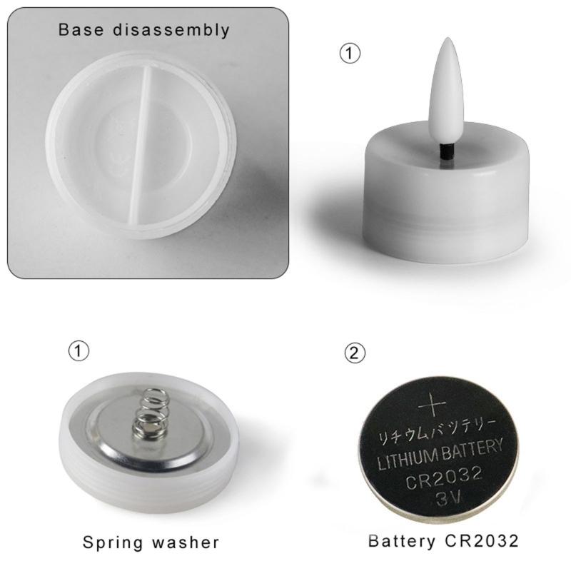 12pcs Mini LED Tea Lights Battery Operated Tealight Flameless Candle Wedding Lights for Christmas Birthday Party Decor