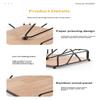 Flat Napkin Holder Metal Iron Serviette Holder Napkin Stand With Wooden Base For Home Kitchen Countertop Decor