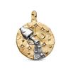 New Arrival 12 Constellation Dangle Charm Two Tone Gold Silver Pendant DIY Bracelet Bead Jewelry Gift For Women