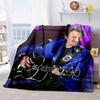 1pc Johnny Hallyday guitar performance blanket, al season lightweigh Poster blanket home office outdoor nap multifunc Poster blanketional blanket
