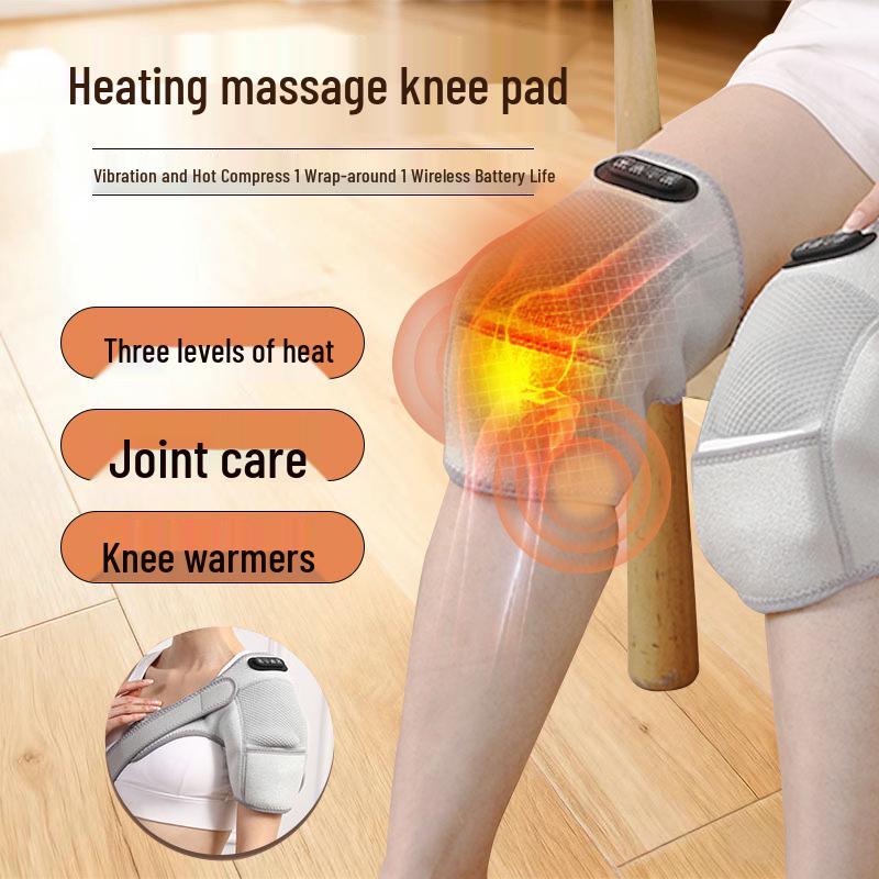 Electric Heated Knee Pads for Middle-aged & Elderly - Therapy & Massage Device for Cold Legs