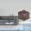 Realistic Owl Animal Sculpture Figurine for Indoor Office Living Room Party with Wooden Wall Clock