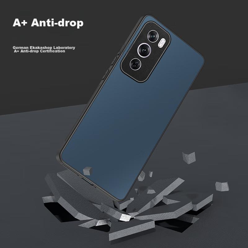 Phone Case for OPPO Reno12, OPPO Reno12 Protective Cover, Frosted Full Coverage Ultra-Thin Shockproof Anti-Fingerprint Personalized - Graphite Black