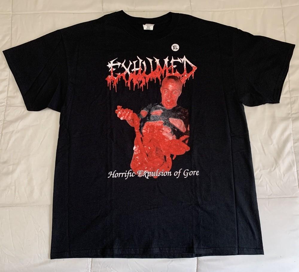 Hrůzostrašné vyhození kapely Gore Exhumed Všechny velikosti Unisex tričko B220 Unisex tričko