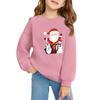 Christmas Day Girls Round Neck Pullovers For Kids Printed Baby Tops