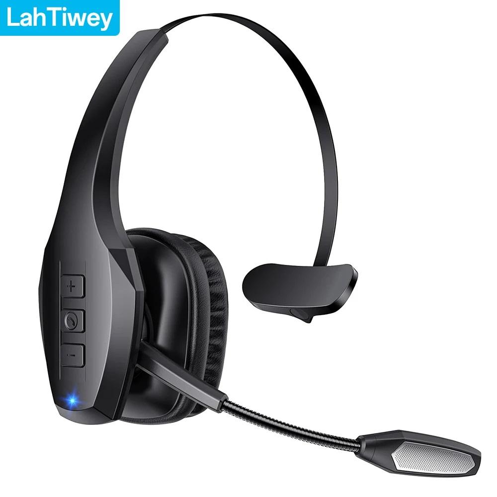 Căști Bluetooth premium pentru șoferi, Căști mono wireless cu anulare a zgomotului și microfon, Sunet de înaltă fidelitate, 30 de ore de convorbire