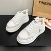Customized running little white sports shoes women's 2025 new autumn thick-soled heightening dad shoes versatile and popular casual shoes