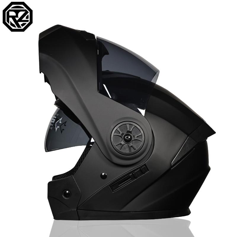 Latest DOT Approved Safety Modular Flip Motorcycle Helmet Voyage Racing Dual Lens Helmet Interior Visor ORZ