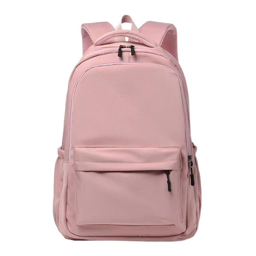 Solid Color Students School Bag Nylon Teenagers Shoulder Bag Fashion Preppy Style Backpack  School