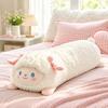 Cylindrical Shape Long Sleeping Pillow White Sheep Stuffed Animal Doll  Sheep Body Pillow
