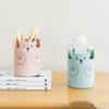 Kawaii Bär Stift Bleistift Topf Halter Pinsel Lagerung Container Schreibtisch Organizer Multifunktions telefon halter Schreibwaren Büro Liefert