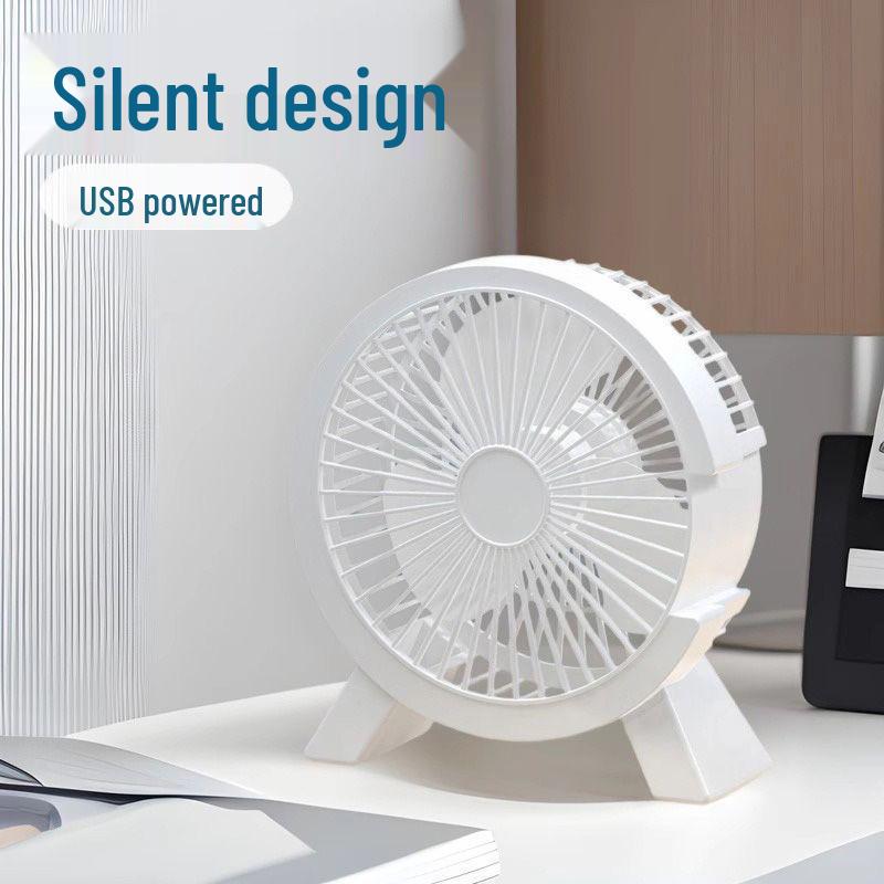 USB-Powered Silent Mini Desktop Fan for Dorms and Offices