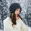 Female Sweet and Cute Bow Embroidered Drawstring Cold Hat Autumn and Winter Fashion Windproof Warm Wool Hat