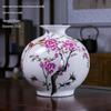 Modern Minimalist Ceramic Vase for Dried Flowers - Porcelain Ornament for Living Room Decor