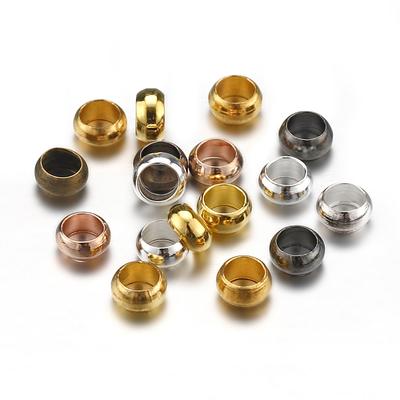 500pcs Multi-colour Fastener Crimp Beads End Beads Metal Ball Stopper Spacer Bead for Jewelry Making DIY Accessories Wholesale