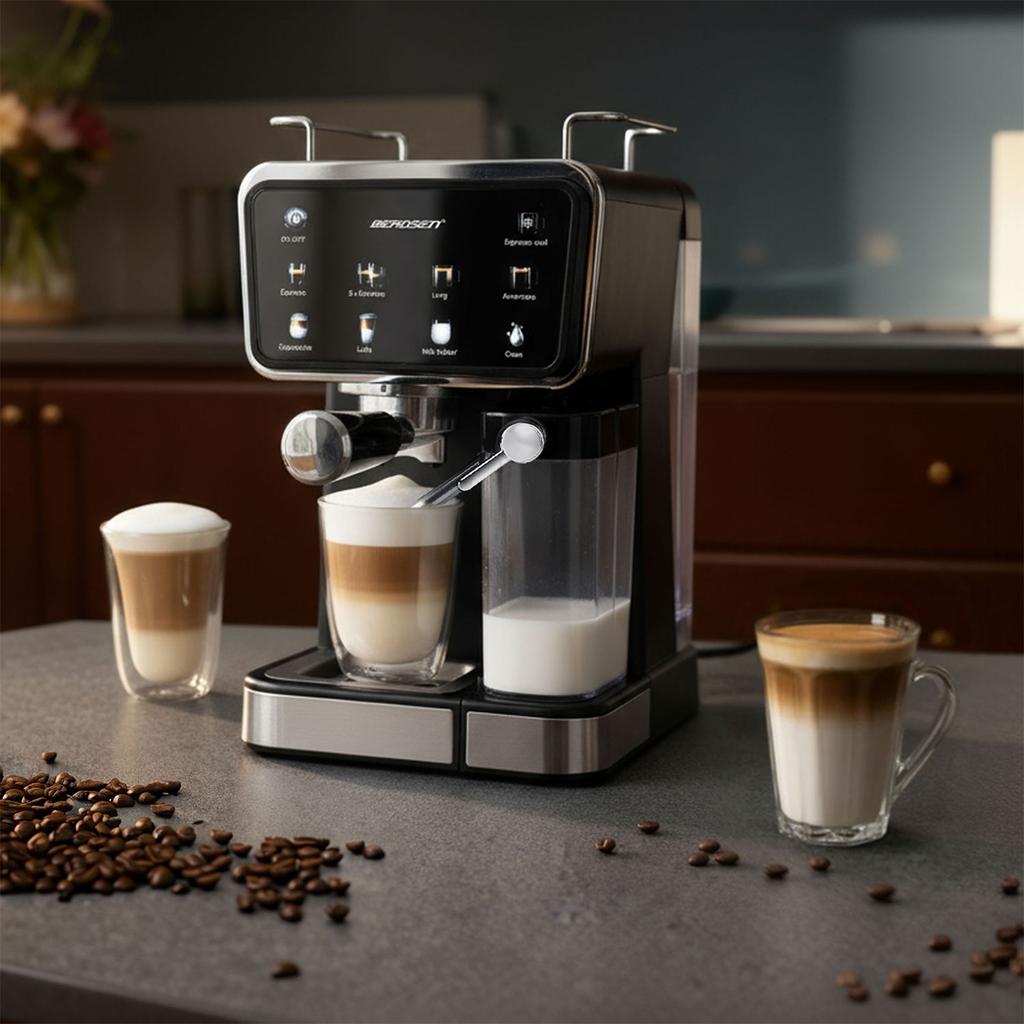Berdsen Bd-773 Black 20 Bar Milk Frother Coffee Machine