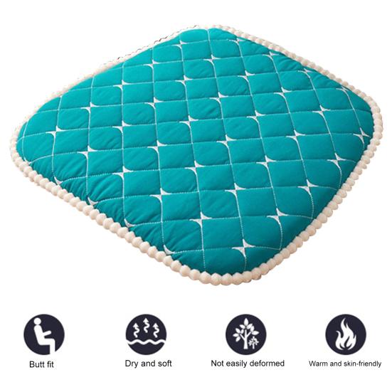 Yousheng Chair Mat Zipper Design Comfortable Seat Cushion Easy To Clean Strap Fixed Chair Cushion for Home Office