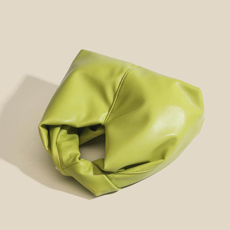 Women'S Bag Versatile Dumpling Bag Premium Sense Smooth Leather Texture Pleated Women'S Bag Cloud Bag Handbag