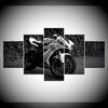 Racing Motorcycle 5 Piece HD Wallpapers Art Canvas Print Modern Poster Modular Art Painting for Living Room Home Decor