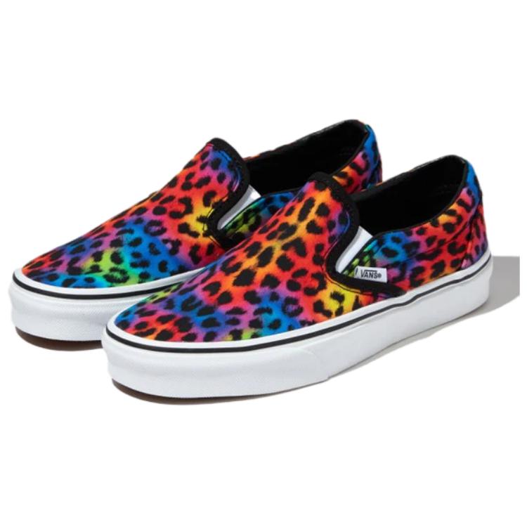 Vans Classic Slip-On Casual Versatile Low-Top Skate Shoes Unisex Sneakers Red Blue Yellow VN0A7VCF898