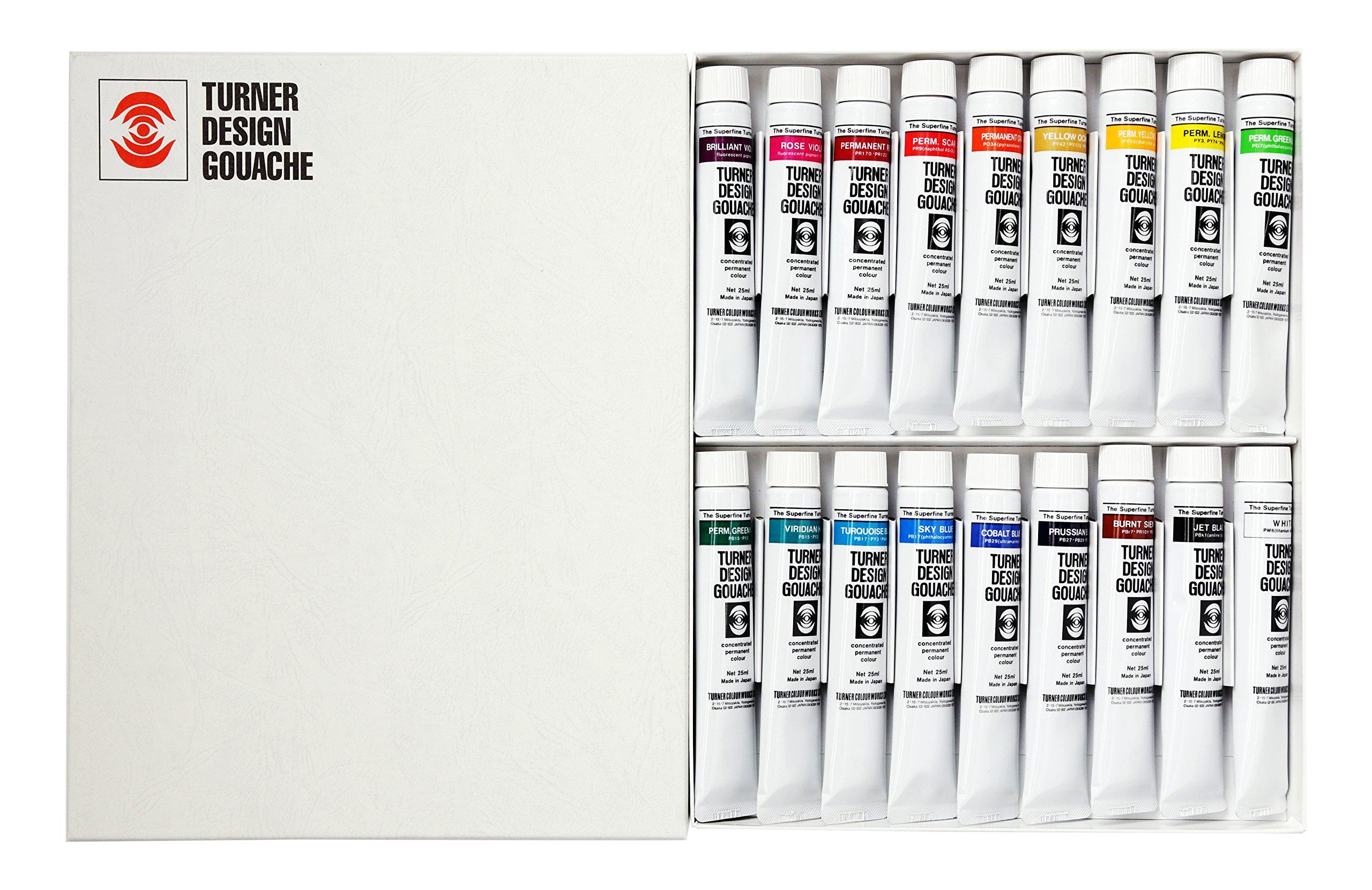 

Turner Color Watercolor Paint Design Gouache 18 Color Set DG02518C 25ml