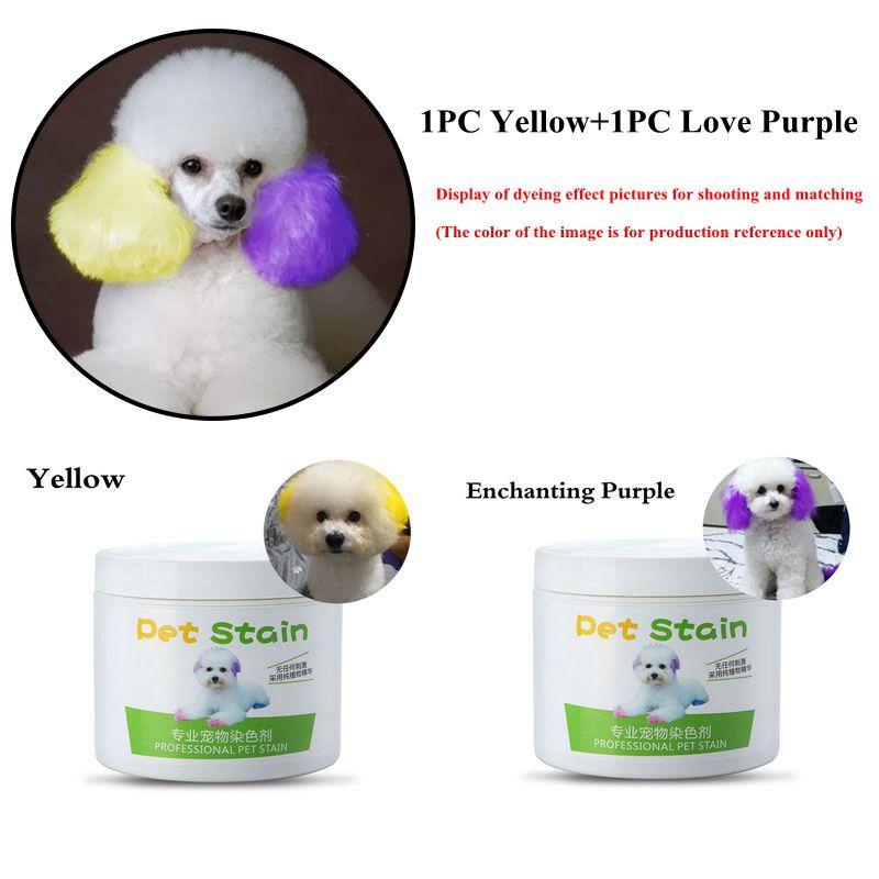 100g Semi-permanente Haarfärbcreme für Hunde, hochpigmentiert, bunte Hundefell-Aufhellung, Farbstoff-Pigment-Zubehör für Zuhause