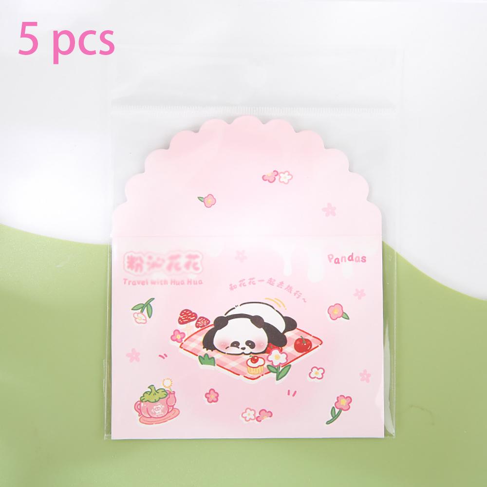 

Three fold greeting card panda colorful holiday cute folding cartoon panda holiday blessing card рожевий